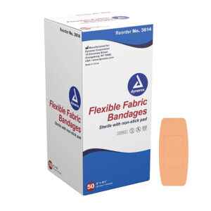 DYNAREX 2"X4" PLASTIC BANDAGES (50/BOX)