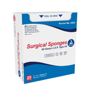 DYNAREX 4"X4" GAUZE PADS (25/BOX)