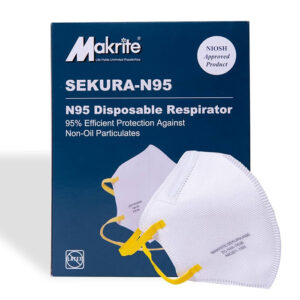 Makrite SEKURA N95 Foldable Particulate Respirator Mask, NIOSH Certified