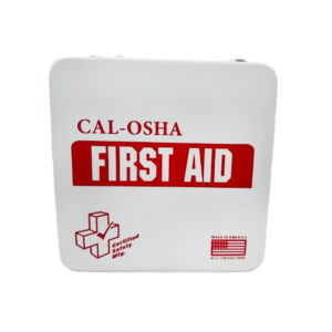 Certified Safety Manufracture CAL-OSHA First Aid Kit (Metal)